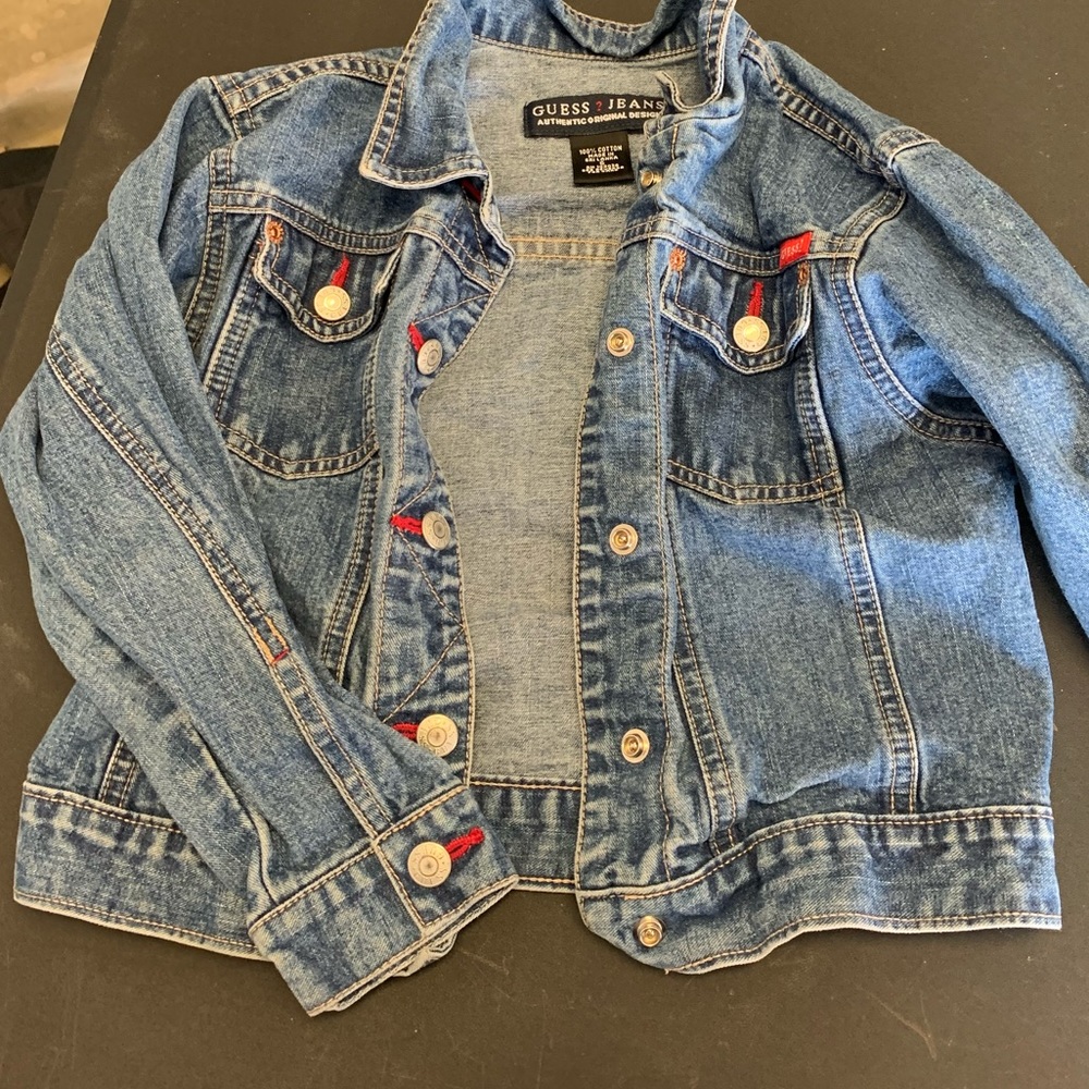 Little girls guess denim jacket